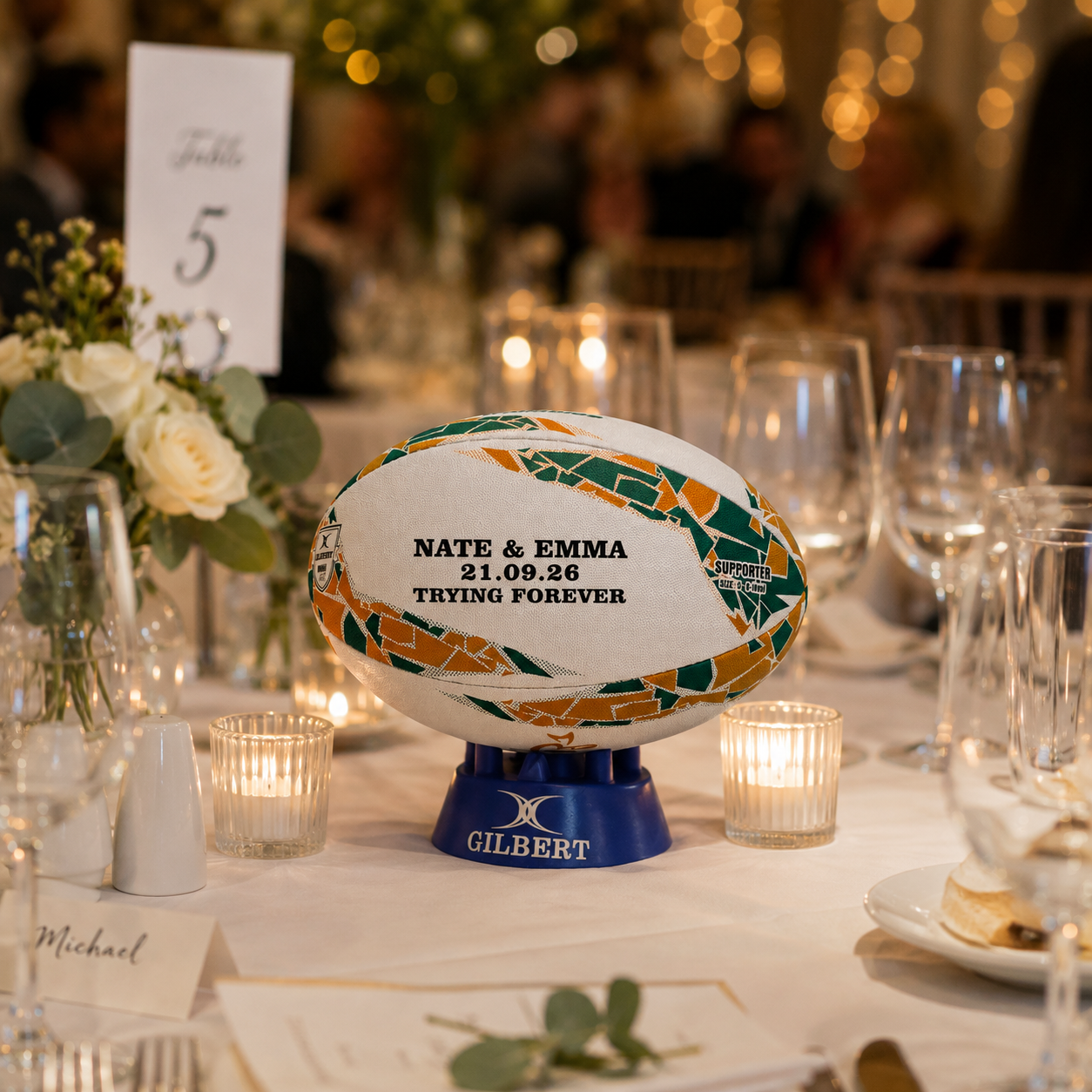 Personalised Australia Rugby Supporter Ball