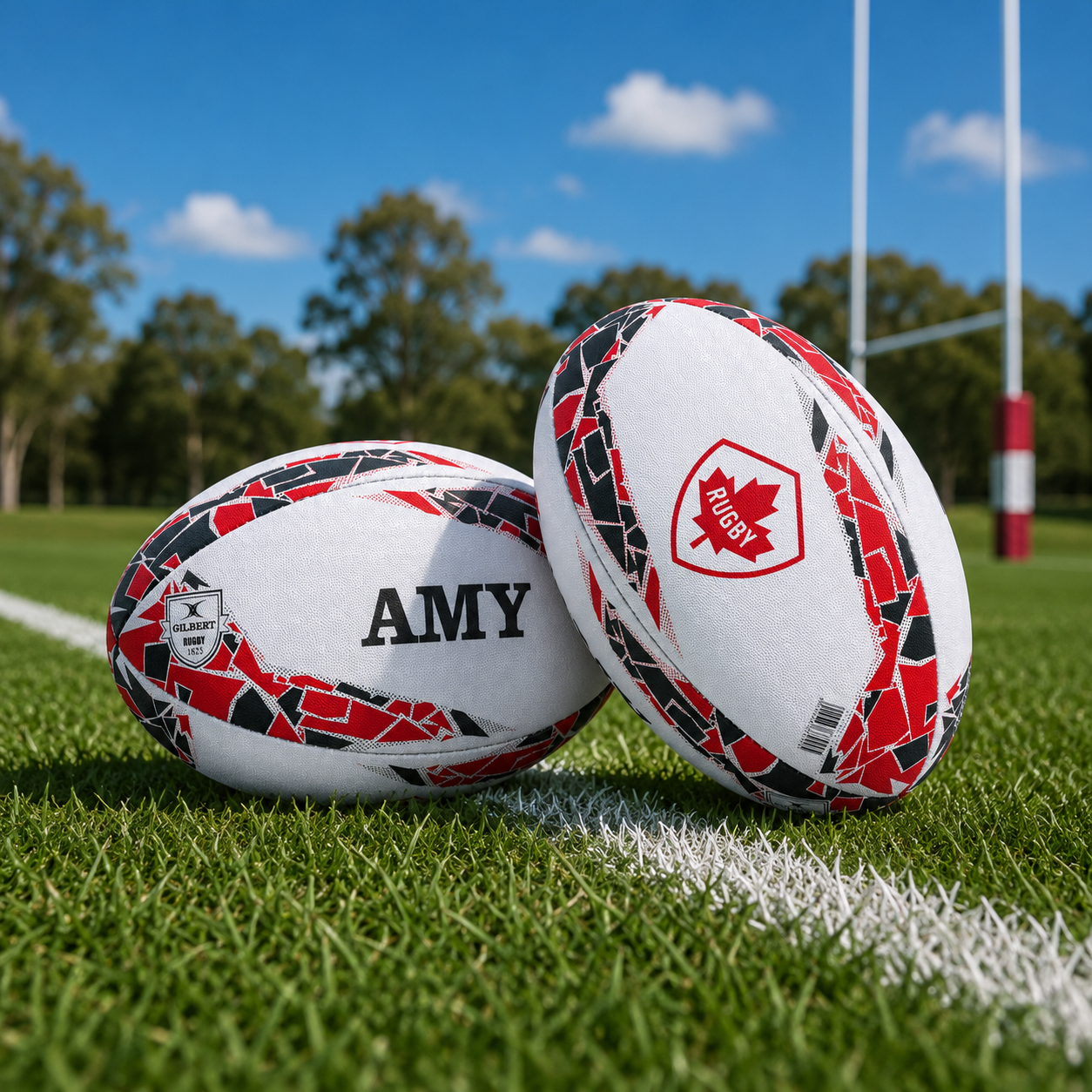 Personalised Canada Rugby Supporter Ball