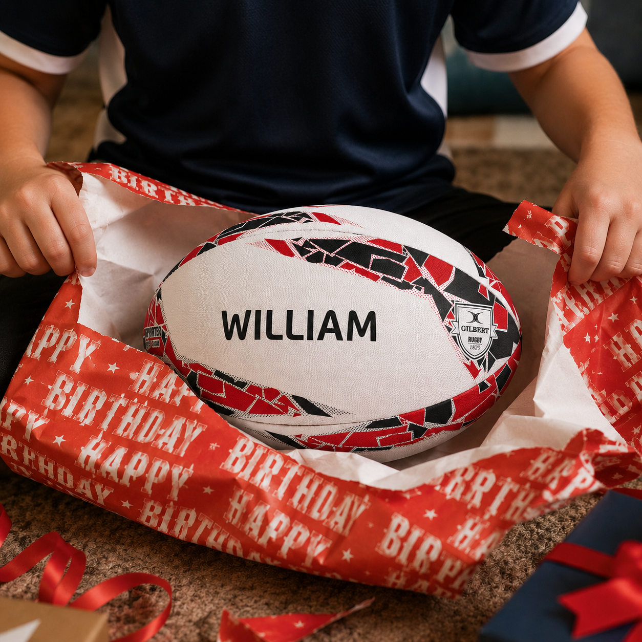 Personalised Canada Rugby Supporter Ball