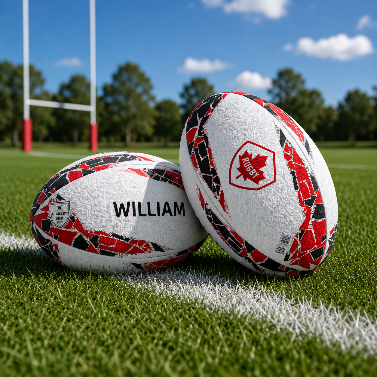 Personalised Canada Rugby Supporter Ball