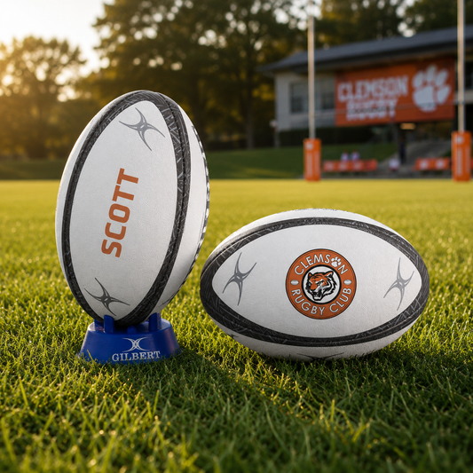 Personalised Clemson Rugby Supporter Ball