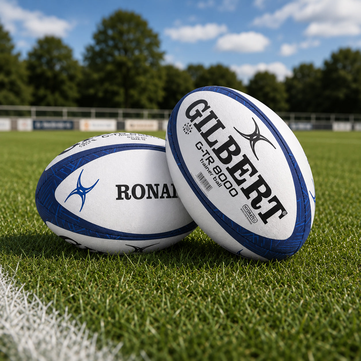Personalised Gilbert G-TR8000 Rugby Ball - Navy - Sizes 3, 4 & 5
