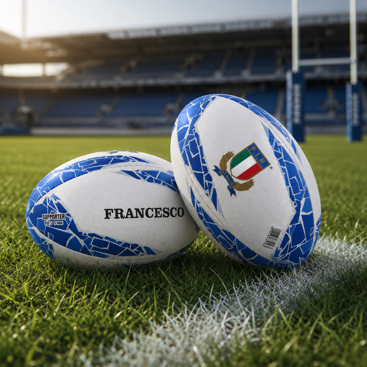Balón de apoyo de rugby de Italia