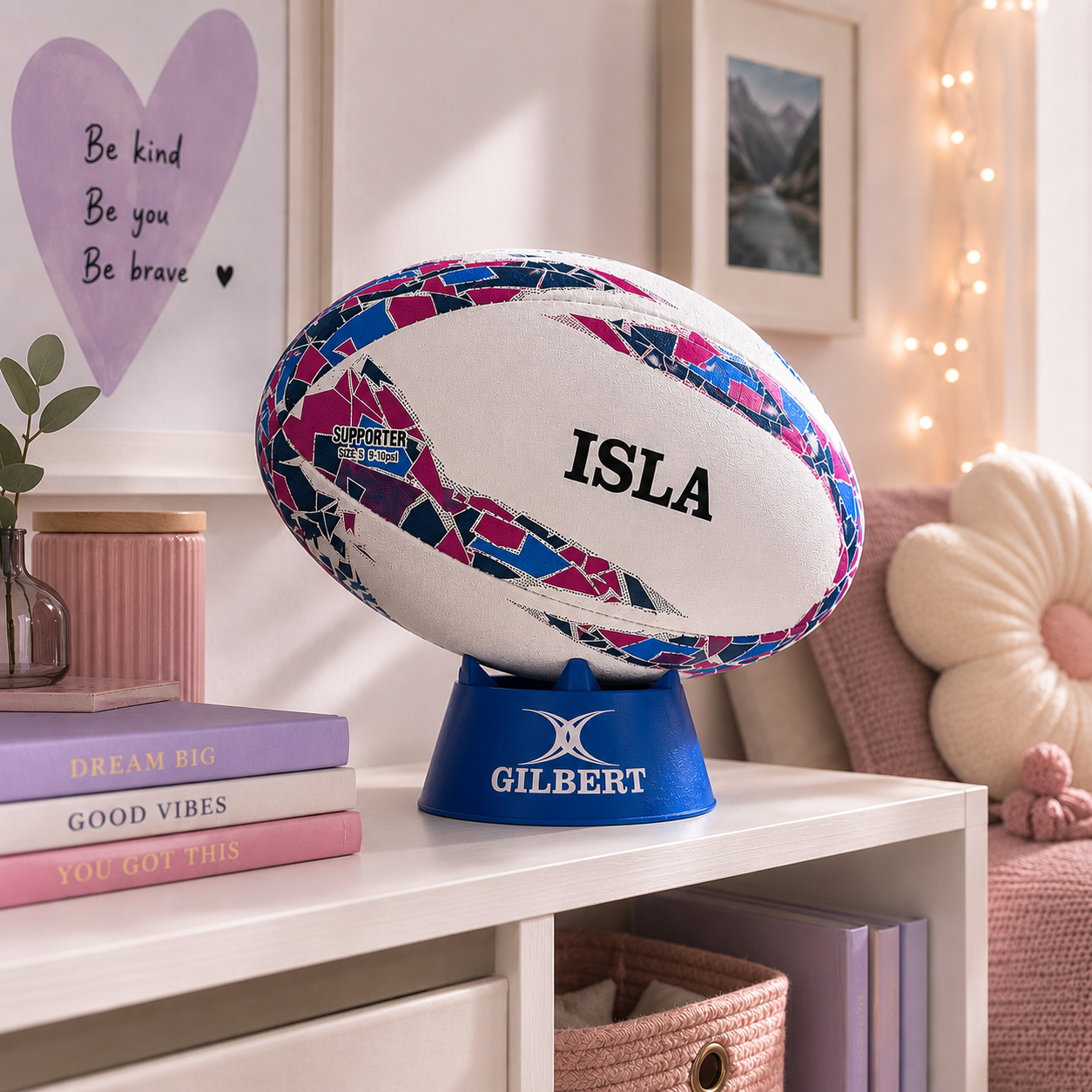 Présentoir Gilbert pour Tee de Rugby